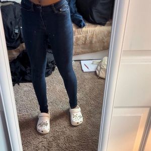 Xs dark blue skinny jeans from fashion nova